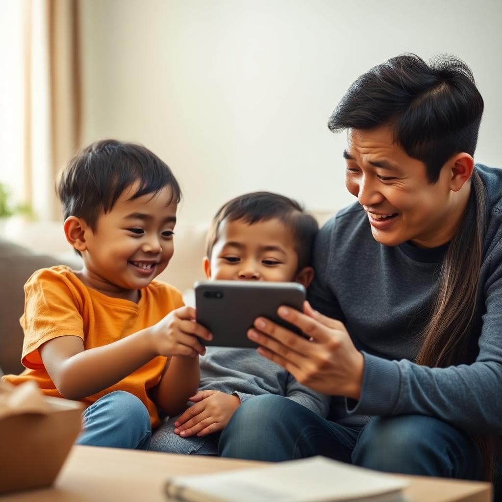 Home Kids Plan — Kids and teens phone plan concept